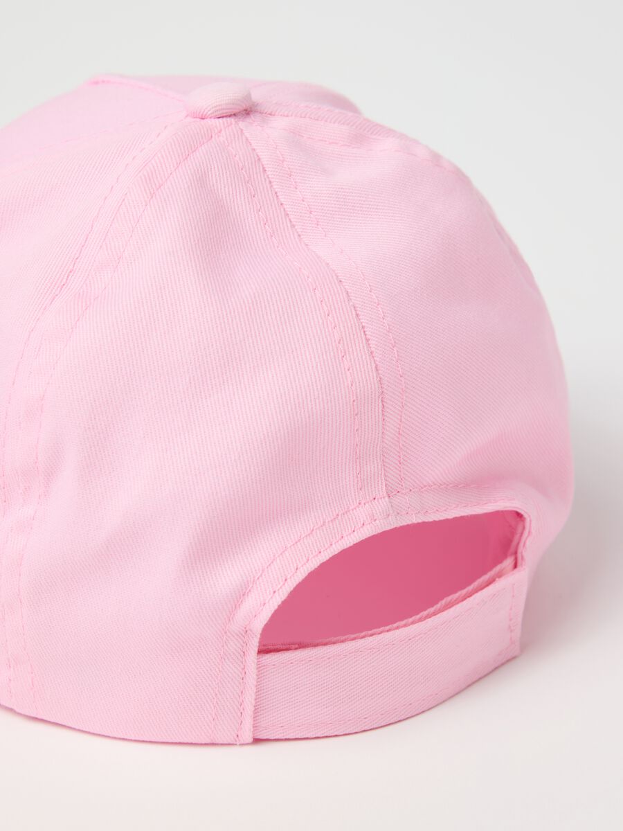 Pink baseball cap with unicorn patch_1