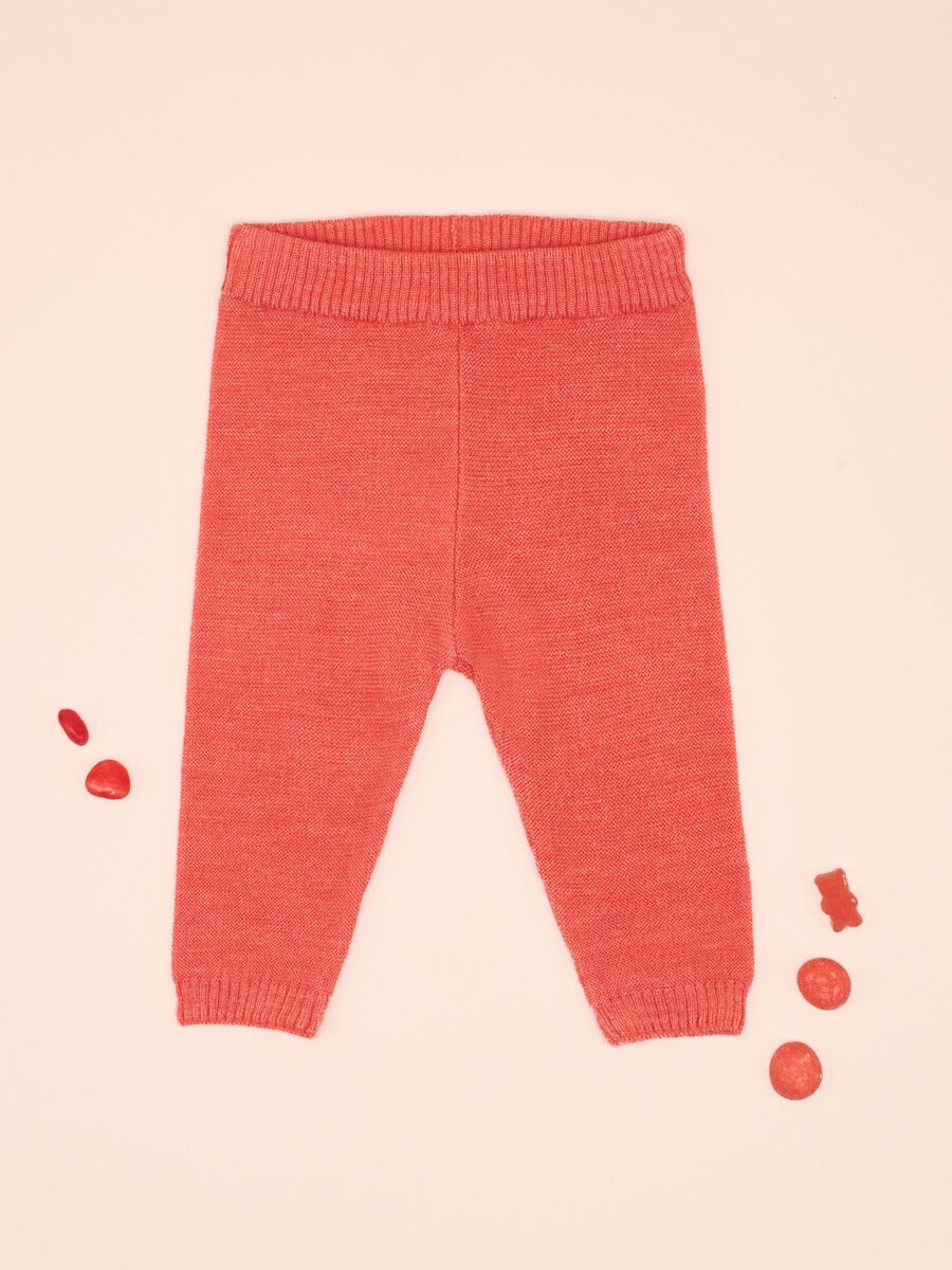 Leggings in maglia misto lana_0