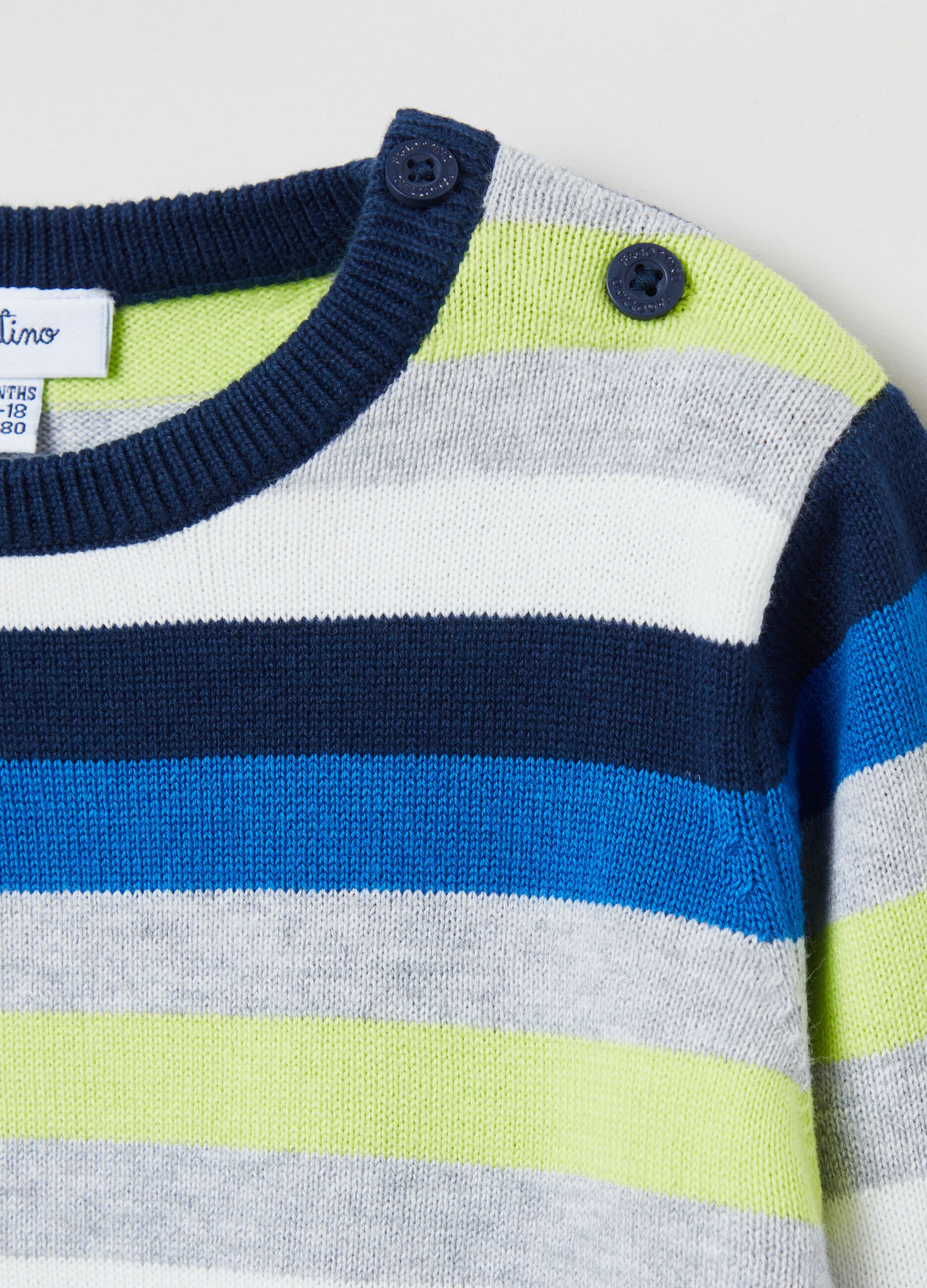 Pullover in cotone a righe_2