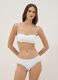White bandeau bikini top in stretch fabric_1