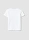 White pure cotton regular fit kids' t-shirt with print_1