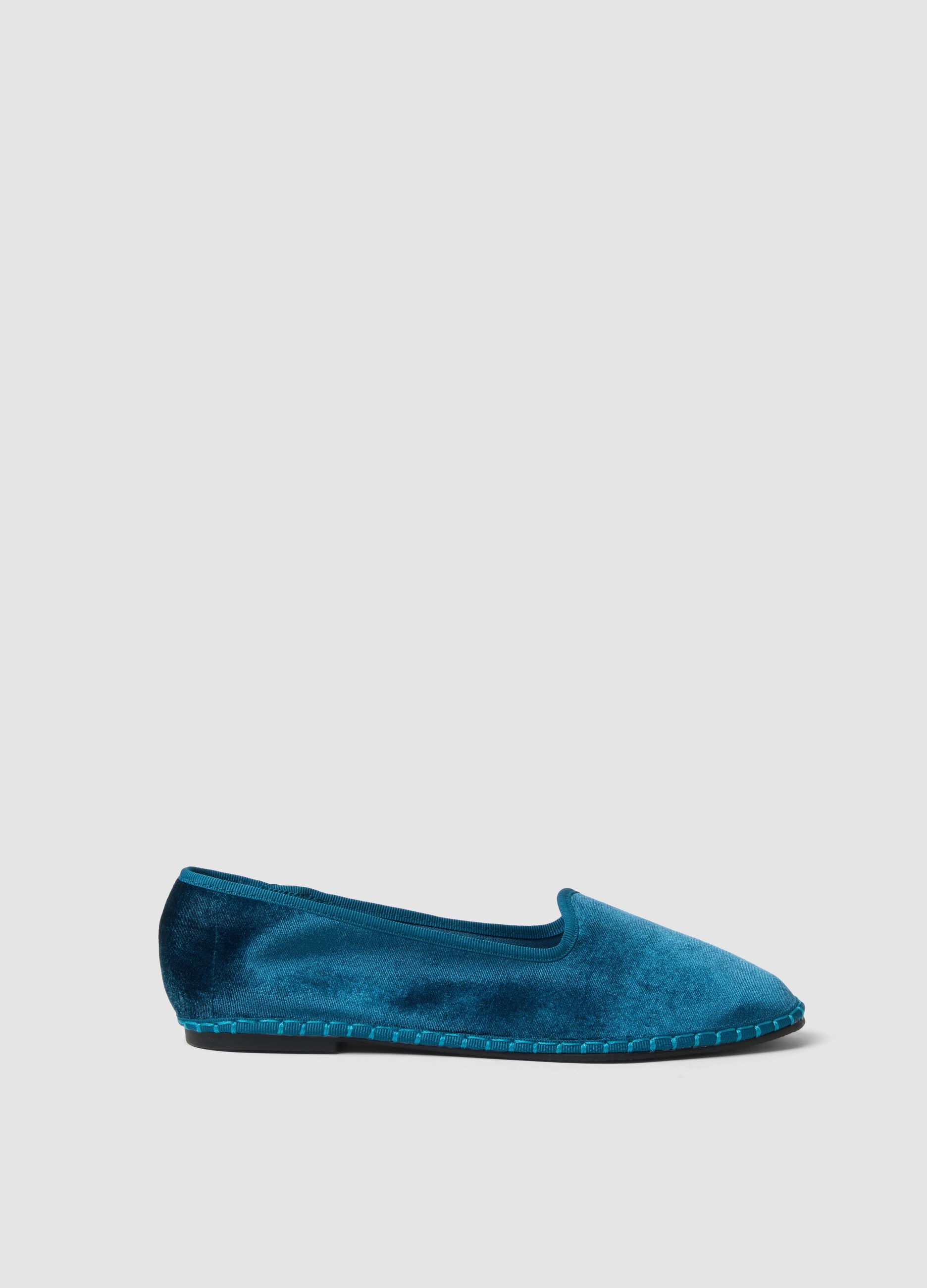Classic blue ballet flats
