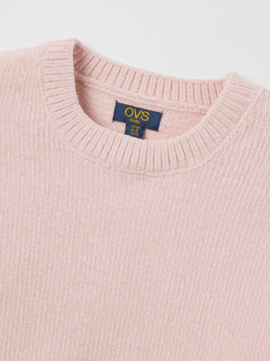 Girls' pink jumper regular fit_2