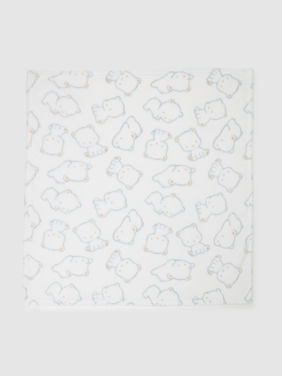 Velour blanket with teddy bears print_2