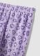 Lilac purple crew-neck pyjamas with teddy bear print_3