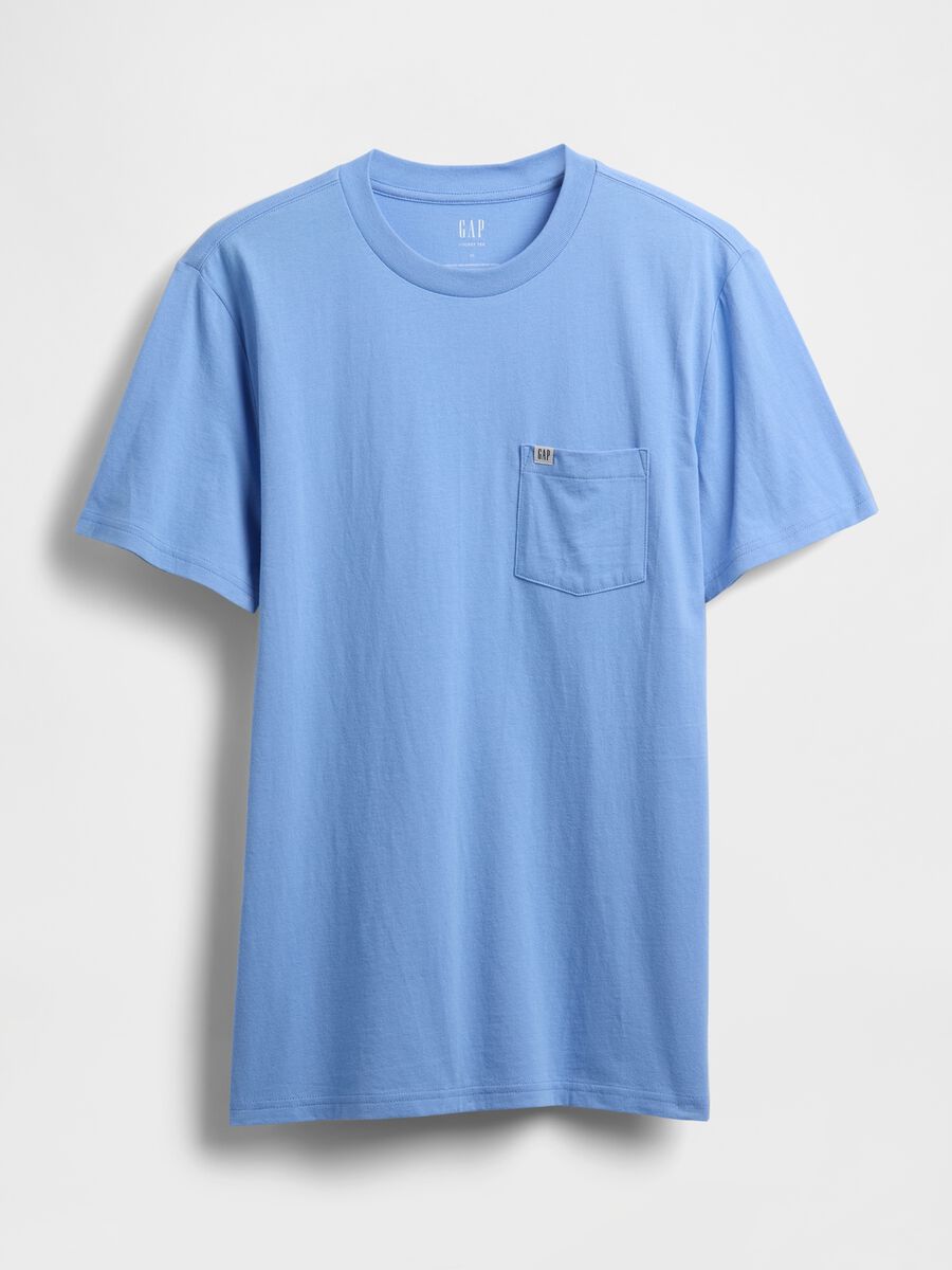 Blue Cotton T-shirt_4