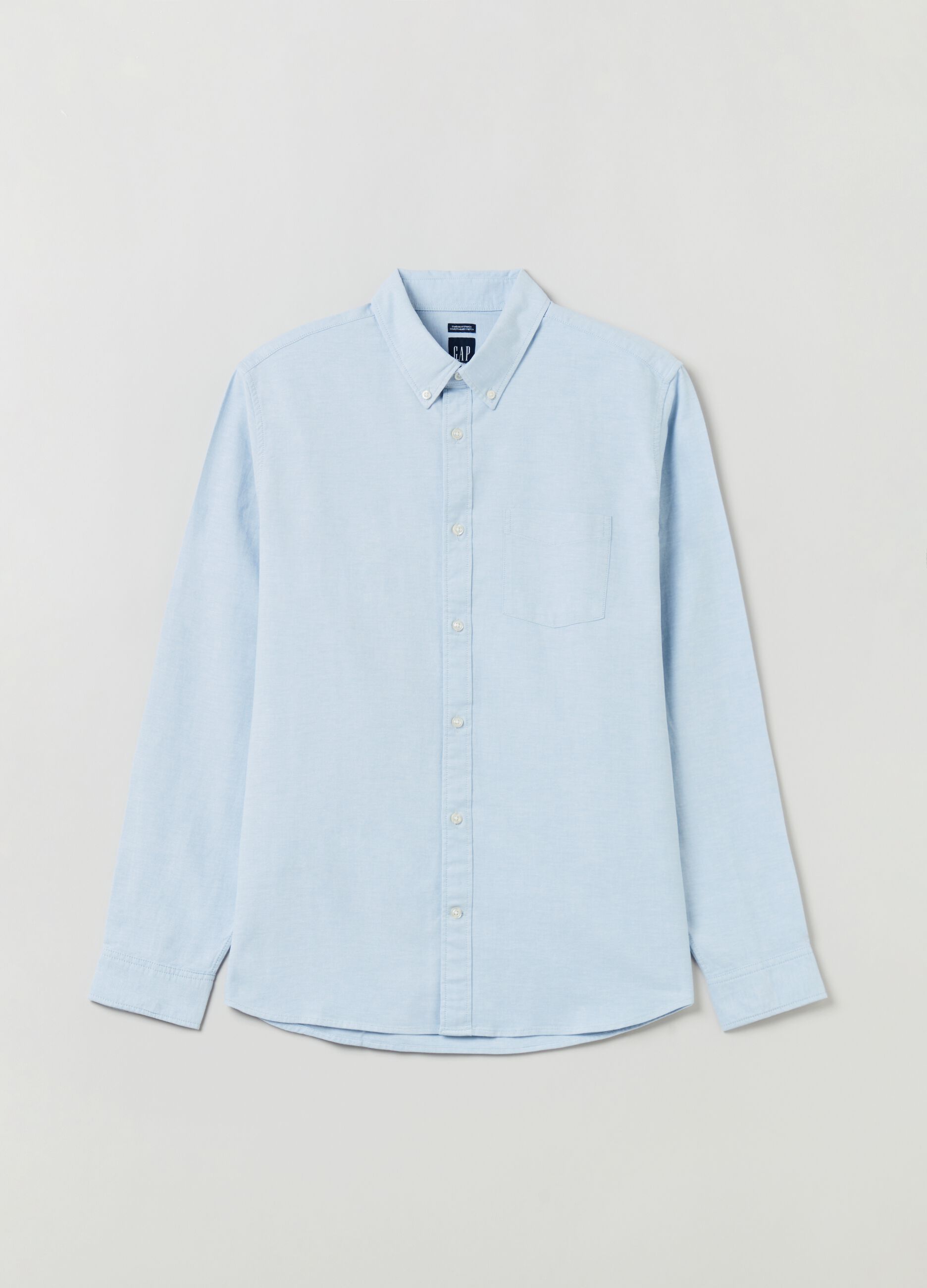 Camicia regular fit in cotone oxford
