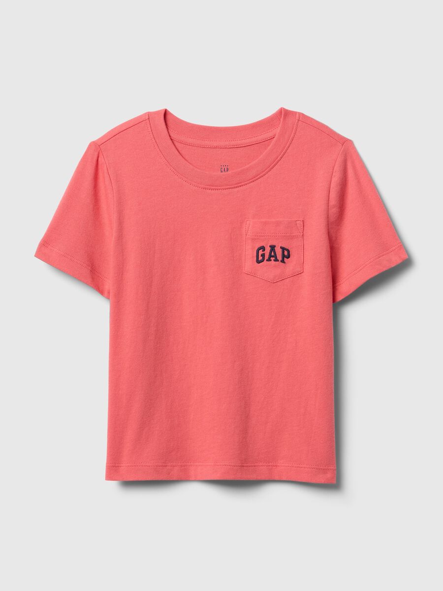 Pink T-shirt with pocket and GAP logo_0
