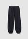 Fleece joggers with drawstring_4