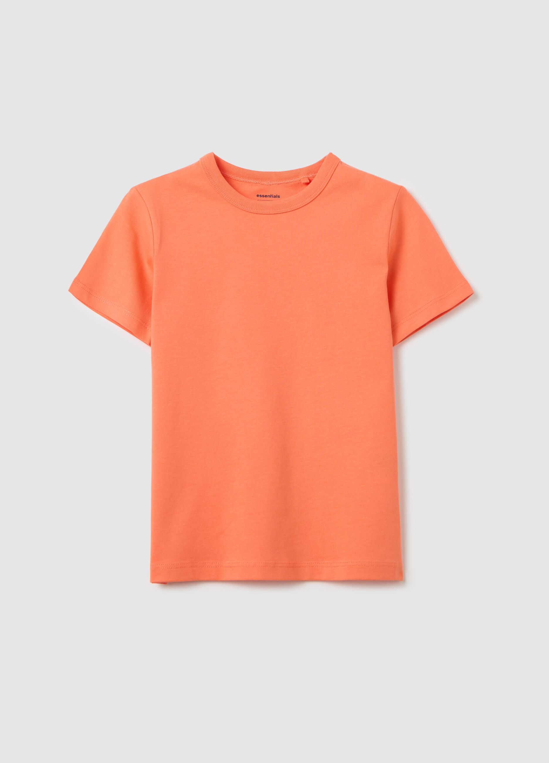 T-shirt in cotone bio con scollo rotondo
