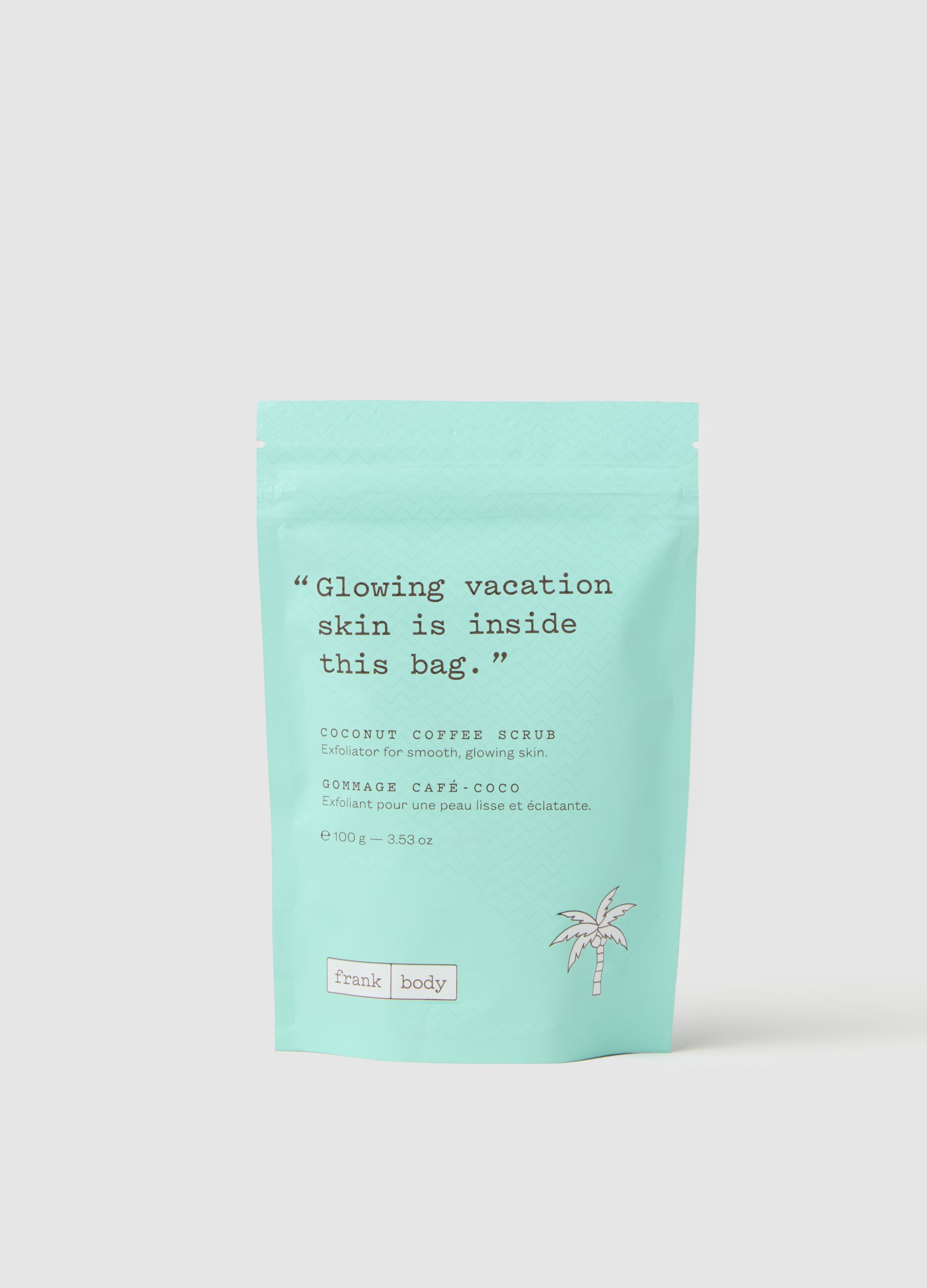 Coffee and coconut body scrub
