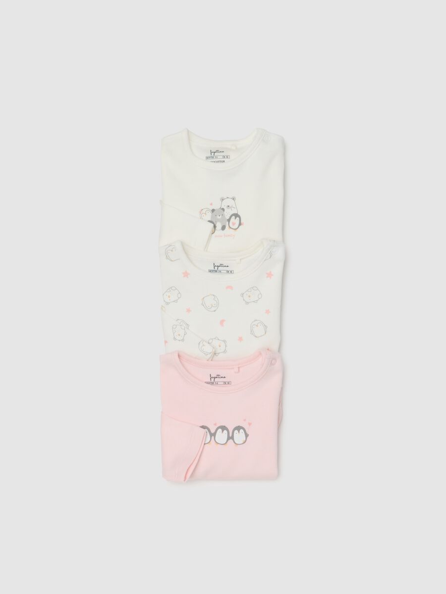 Multicoloured newborn cotton body tripack_3