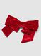 Red hair bow with rhinestones_2