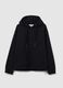 Oversized Black Cotton Blend Sweatshirt_4