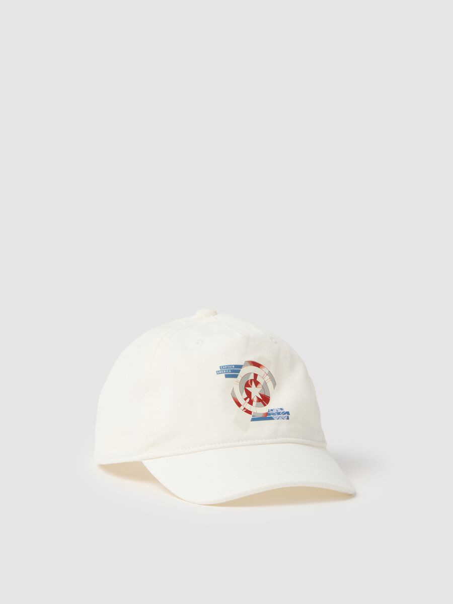 Baseball cap with Captain America print_0