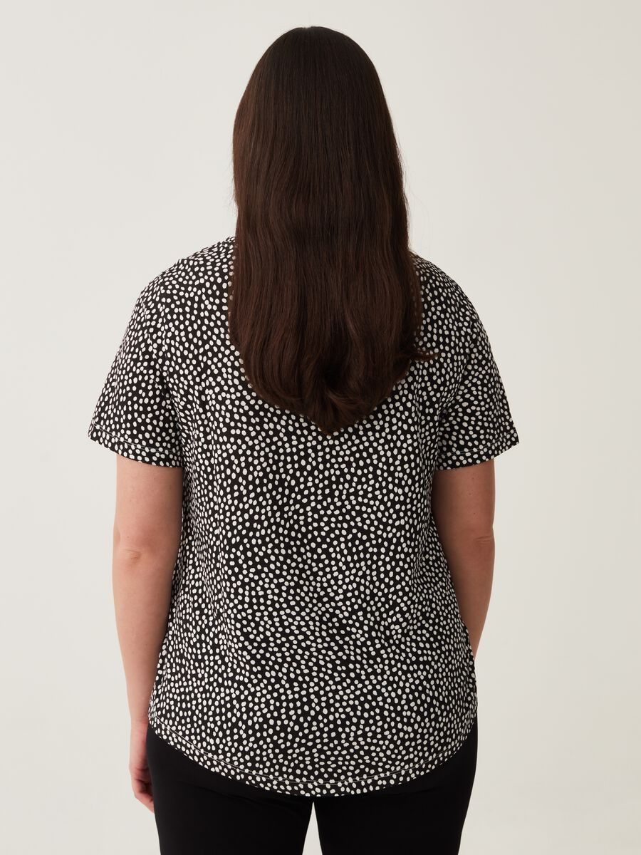 T-shirt con fantasia maculata Curvy_2