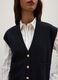 Long Blue Waistcoat with Buttons_3