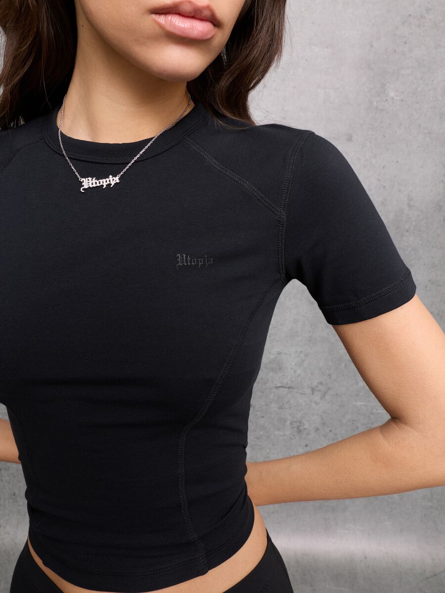 Fitted Logo T-shirt Black_3