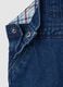 Baby blue cotton dungarees regular fit_2
