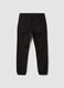 Jogger denim nero in cotone elasticizzato con vita elastica per ragazzo_2