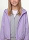 Purple hooded rain jacket with zip for girls_2