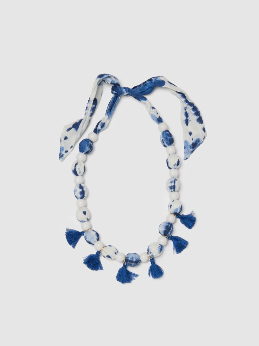 Collana multicolor con perle e nappine_0