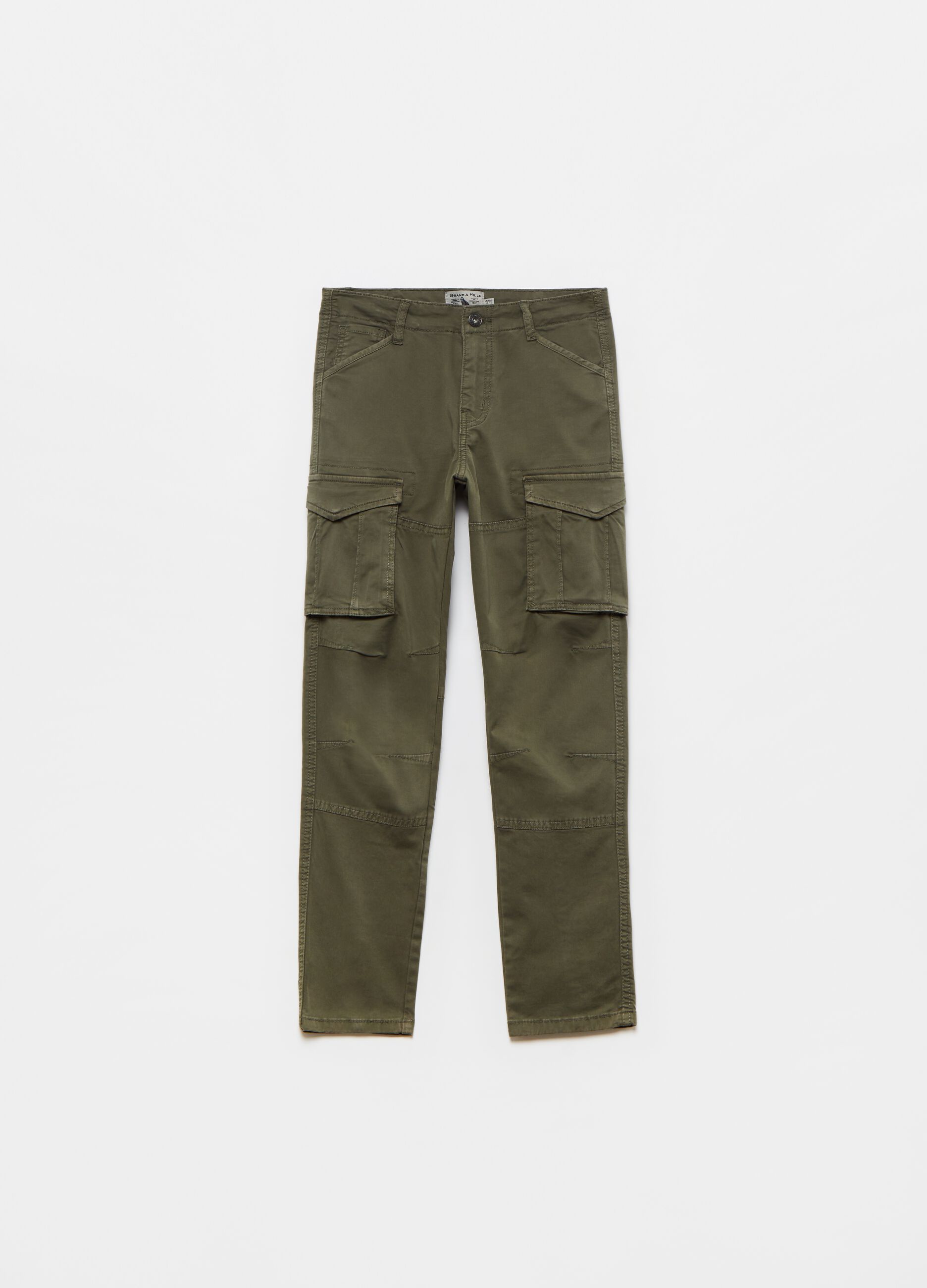 Cargo trousers in twill