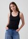 Stretch cotton tank top_0