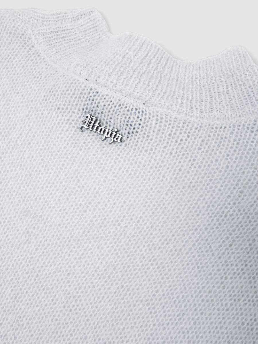 Mohair Crew Neck Light Beige_7