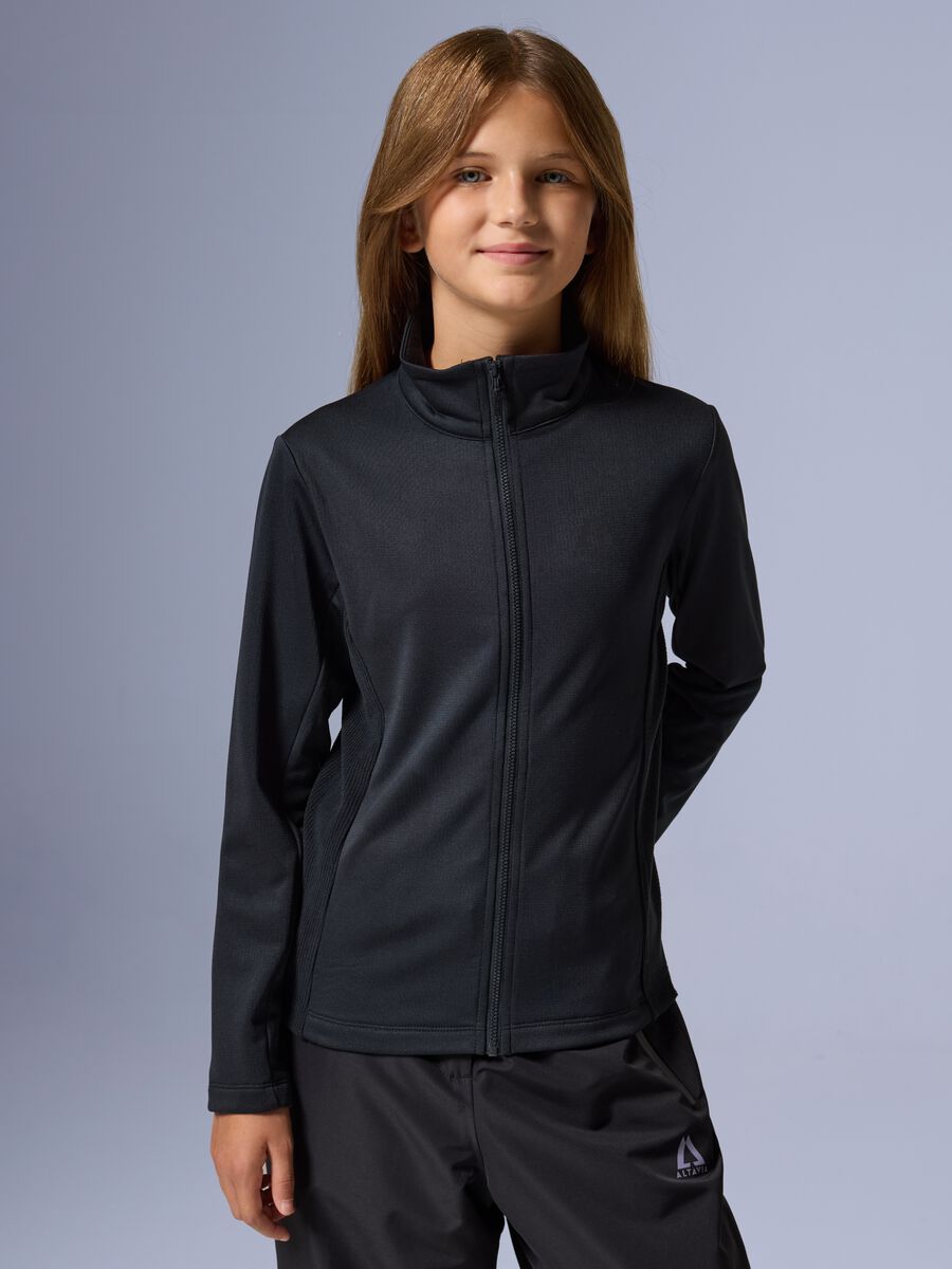 ALTAVIA FULL ZIP WAFFLE FLEECE WITH DEBORAH COMPAGNONI_1