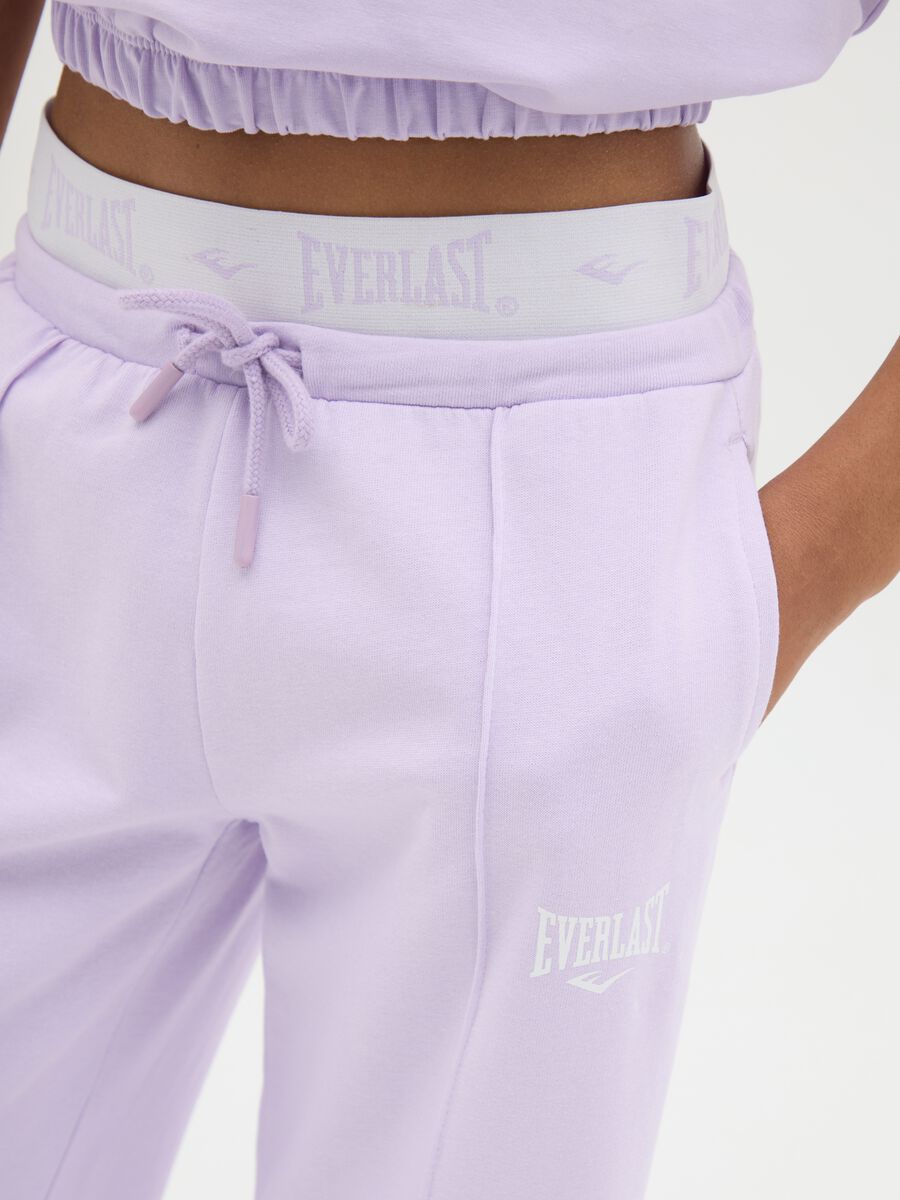 Girls’ purple regular-fit jogging outfit in 100% cotton_2