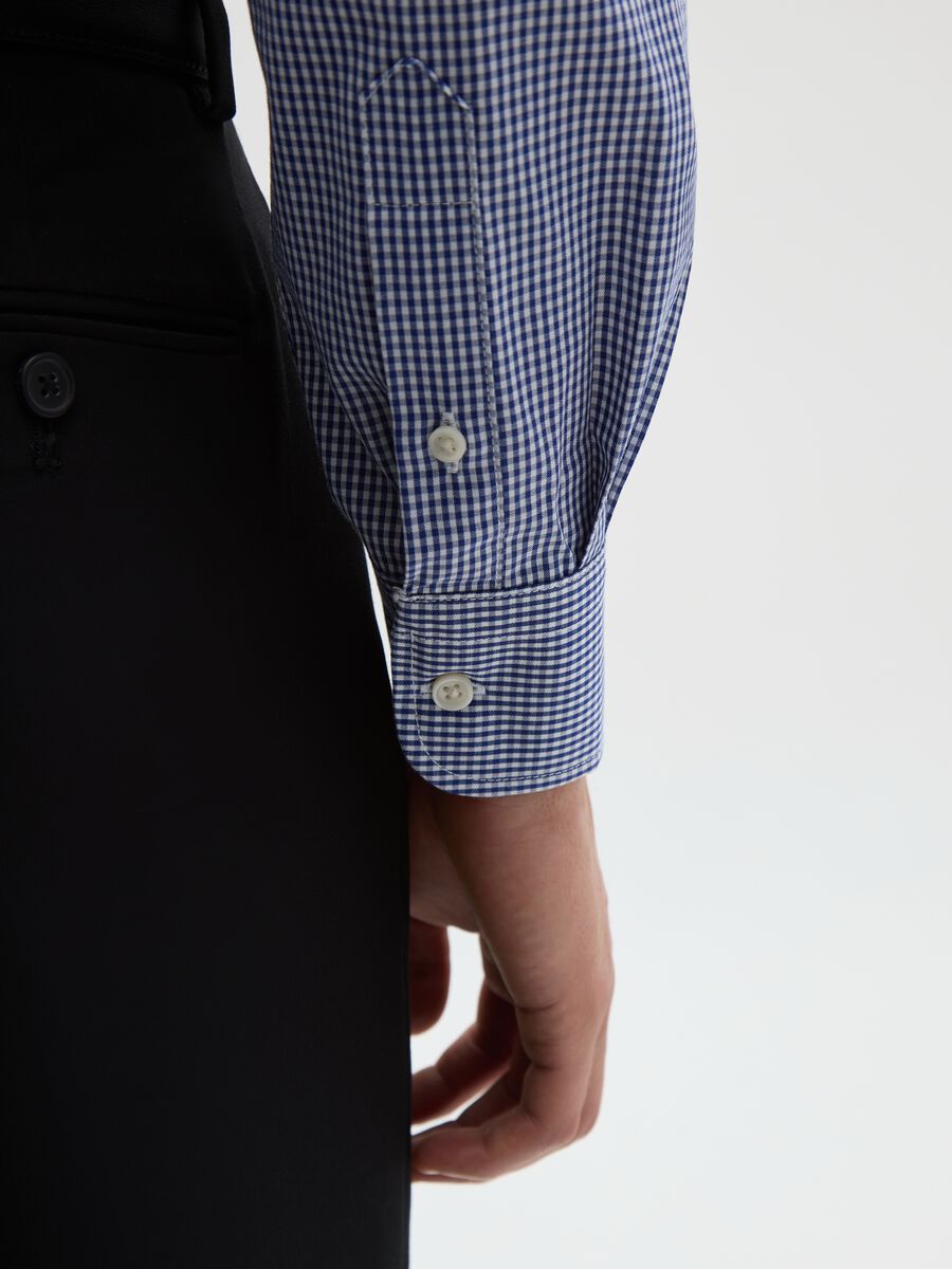 Slim Fit Blue Shirt_3