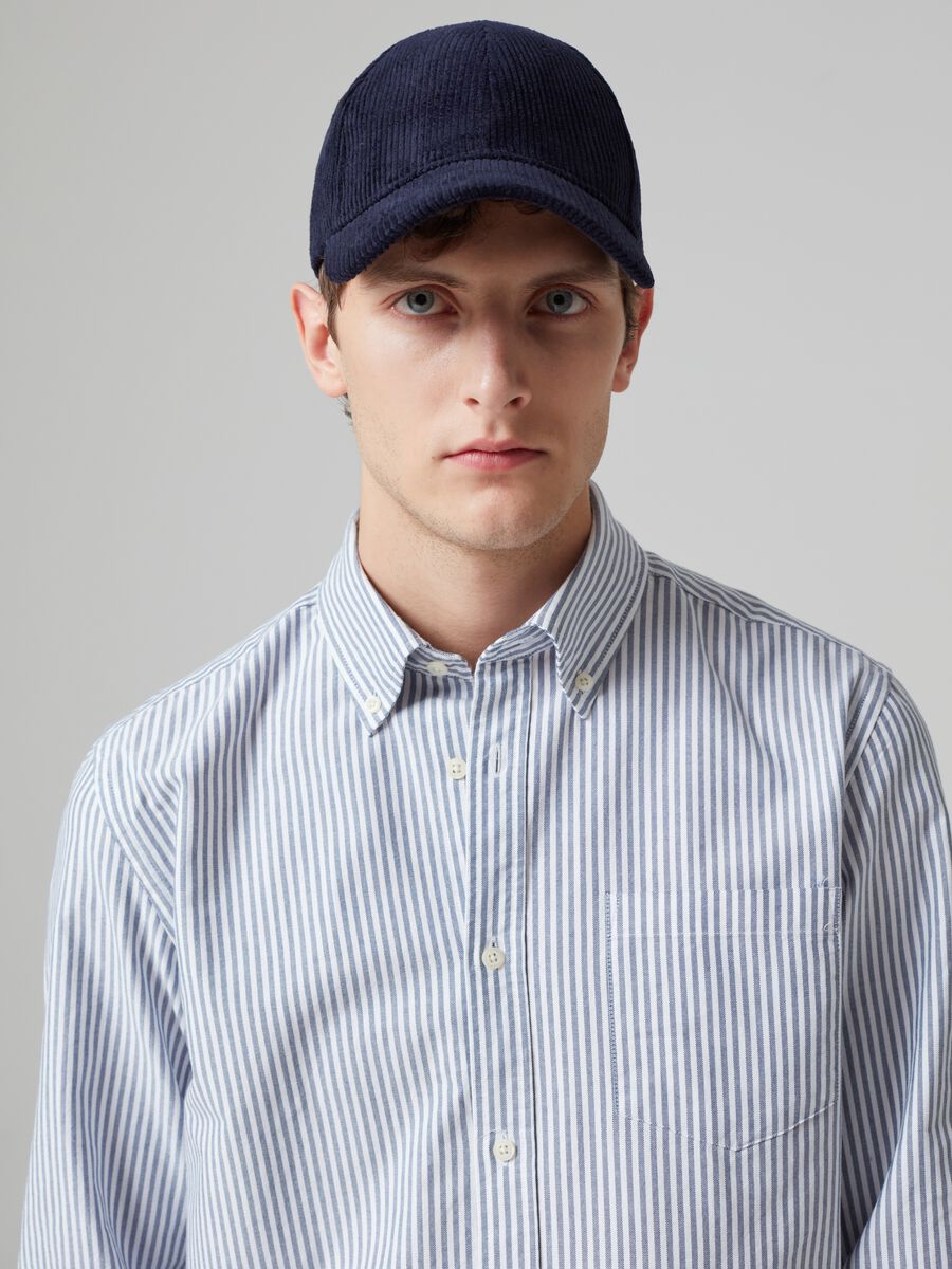 Camicia in cotone oxford a righe_1