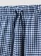 Multicolour check pure cotton pyjama shorts regular fit_5