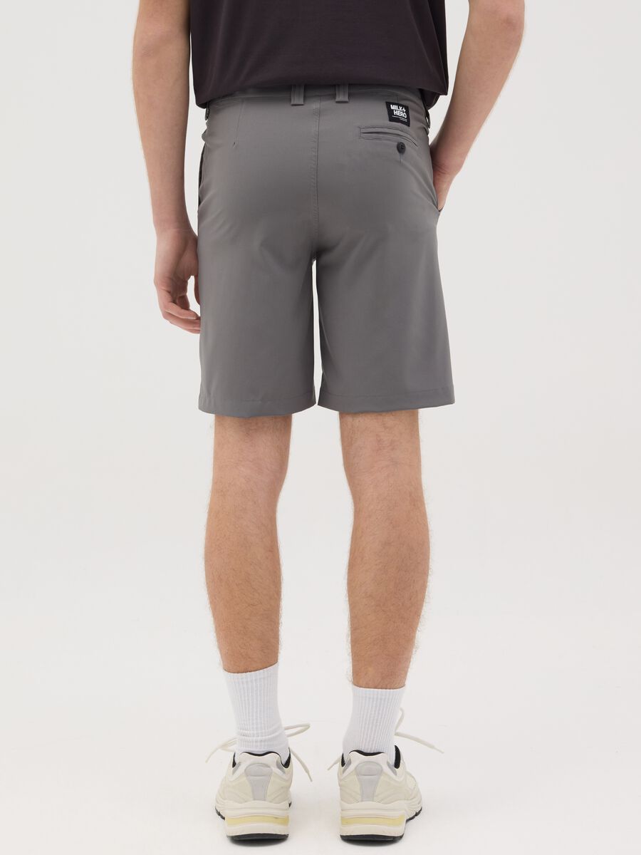 MILK+HERO Stretch Fabric Grey Swim Boxers_2