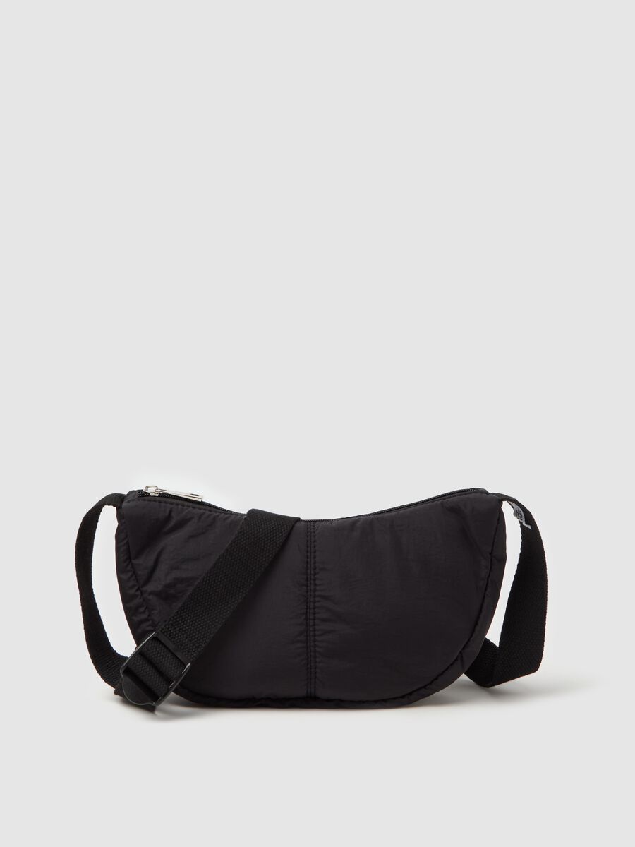 Essential small half-moon bag with shoulder strap_0