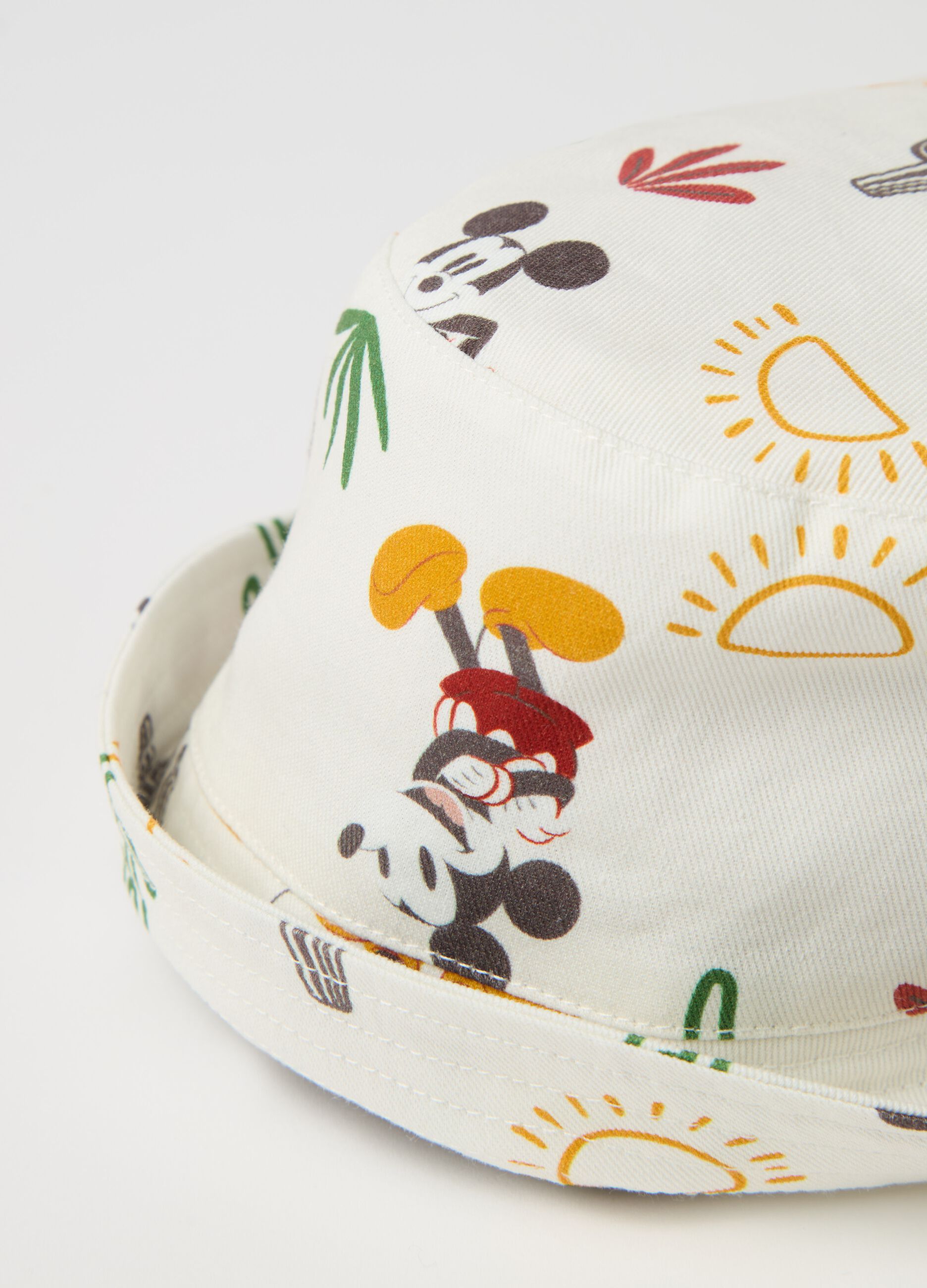 Cappello alla pescatora con stampa Topolino 