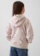 Multicoloured cotton blend girl's sweatshirt with floral pattern_1