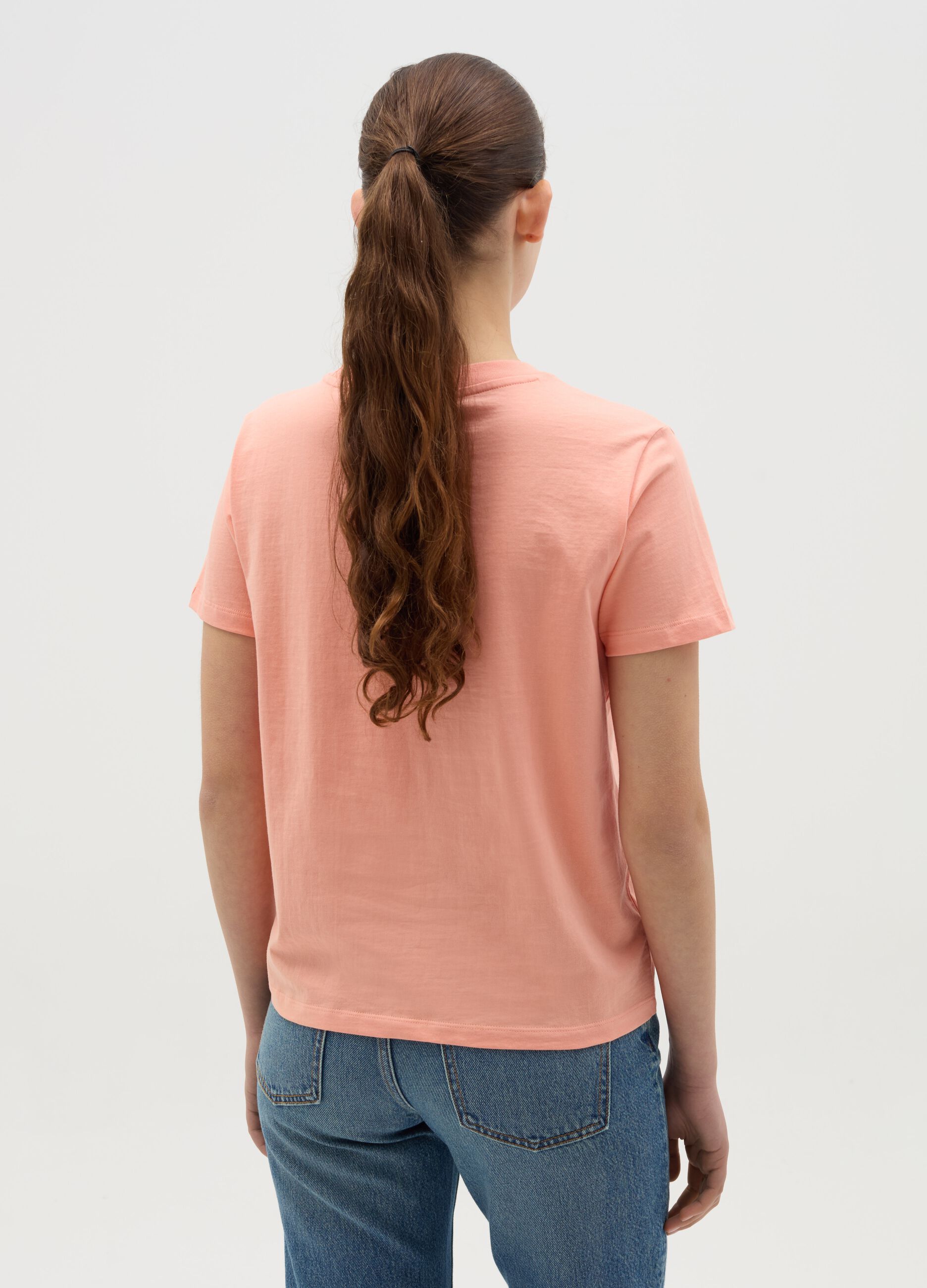 Pink T-shirt with Hard Rock Café New York print