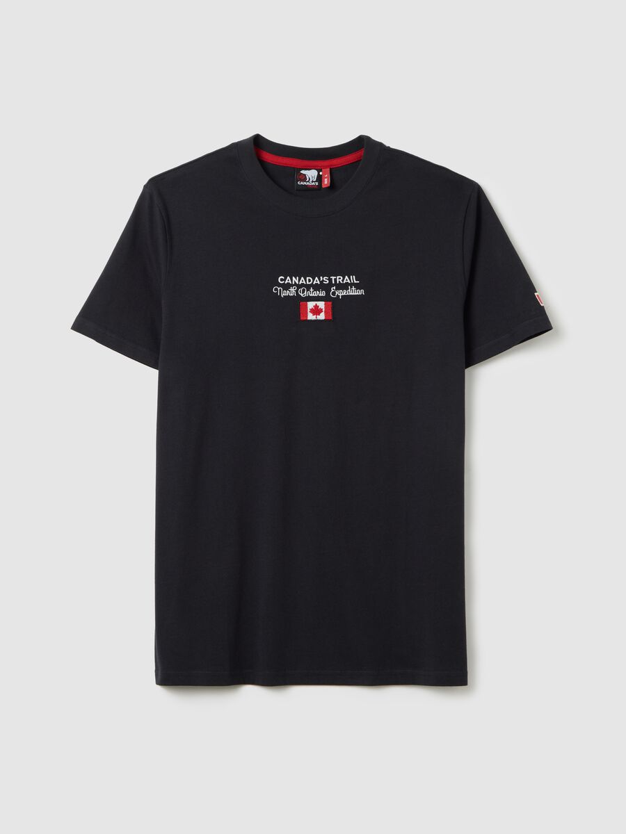 Canada's Trail black T-shirt with logo_4