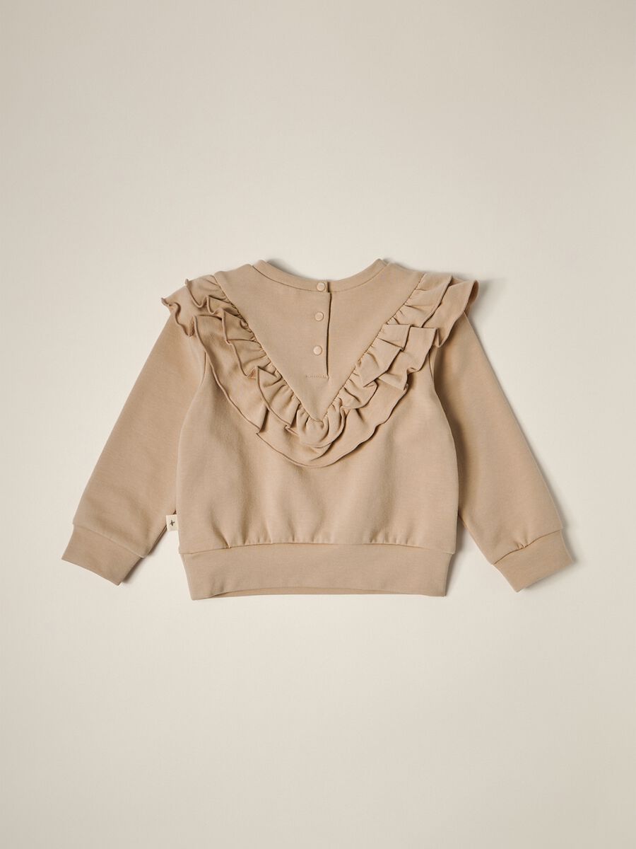IANA newborn girl sweatshirt in French terry_1