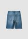 Blue regular-fit denim shorts for boys_4