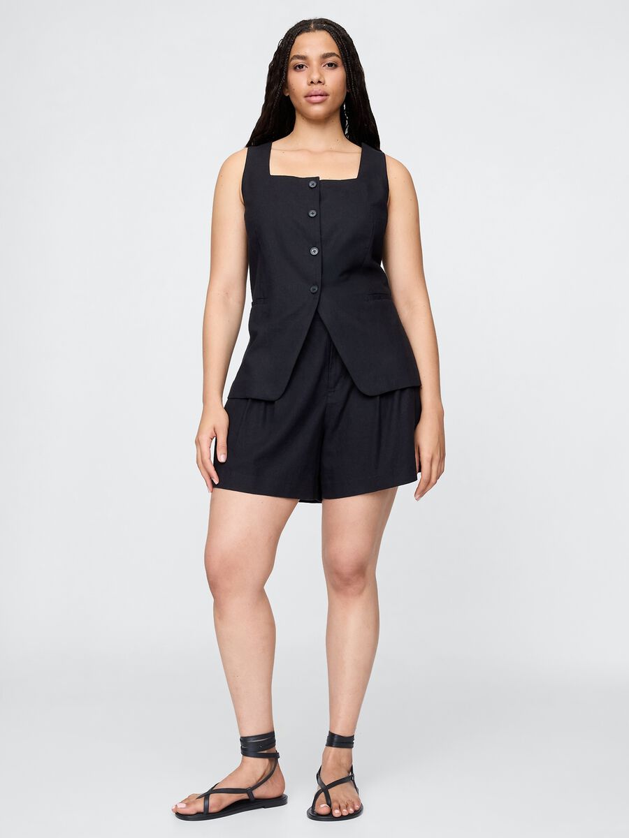 Shorts in lino e viscosa_4