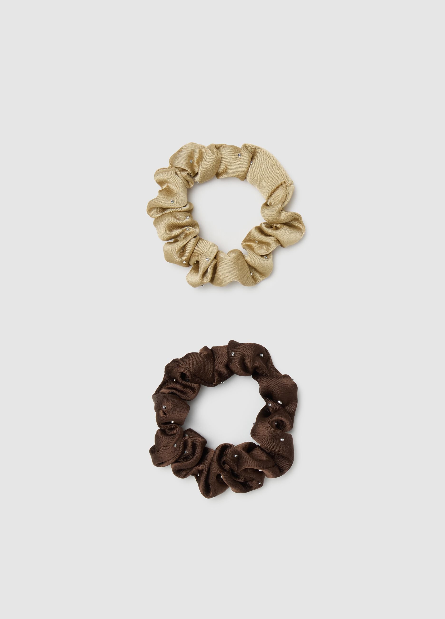 Elastici per capelli da donna multicolor con strass