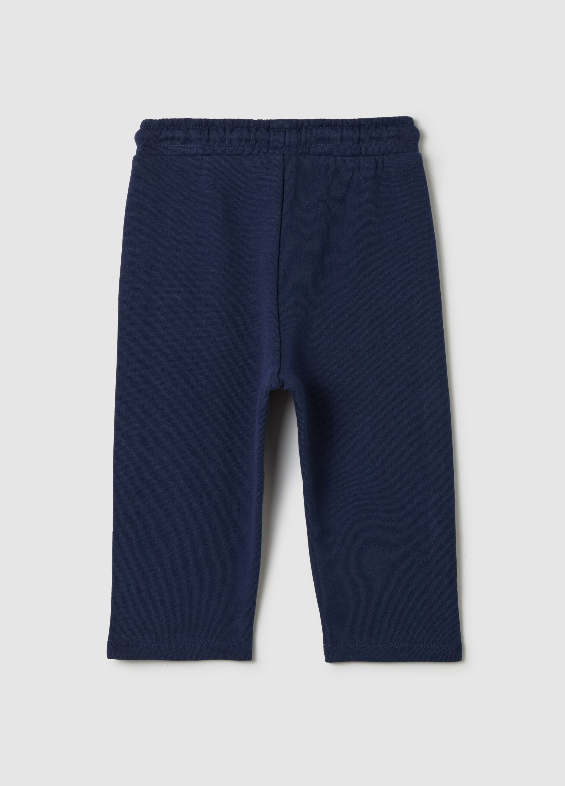 Joggers con coulisse e piping a contrasto 