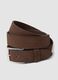 Men&rsquo;s brown genuine leather belt with metal buckle_2