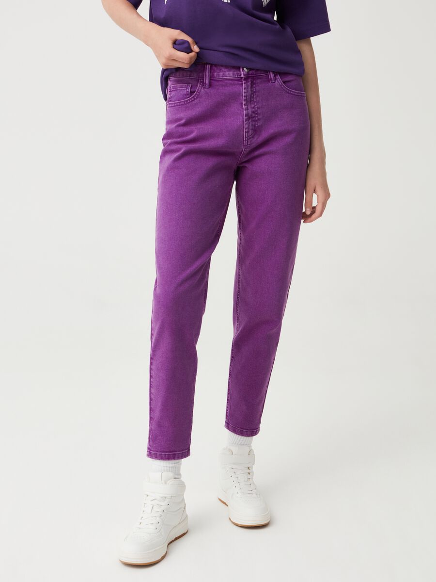 Jeans mom fit a vita alta Baby Angel_1