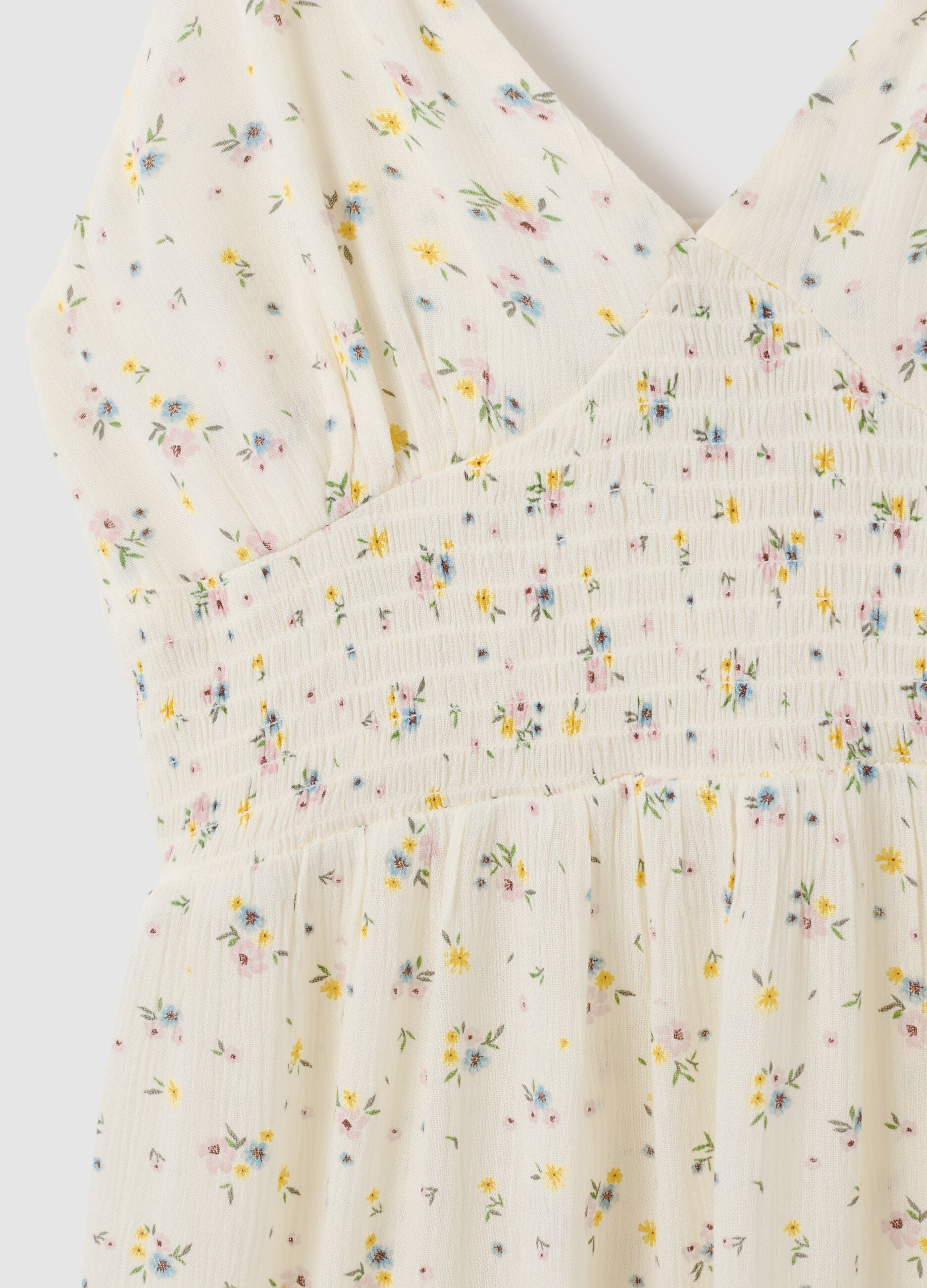 Women's Dress in Pure Multicolour Viscose, Regular Fit