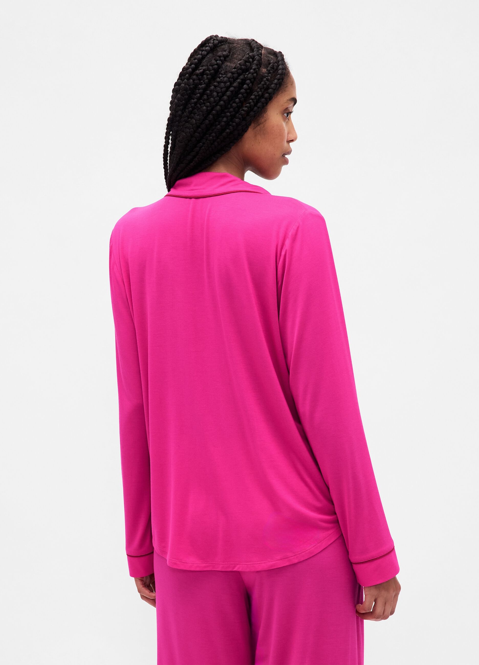 Stretch Modal Pink Pyjamas