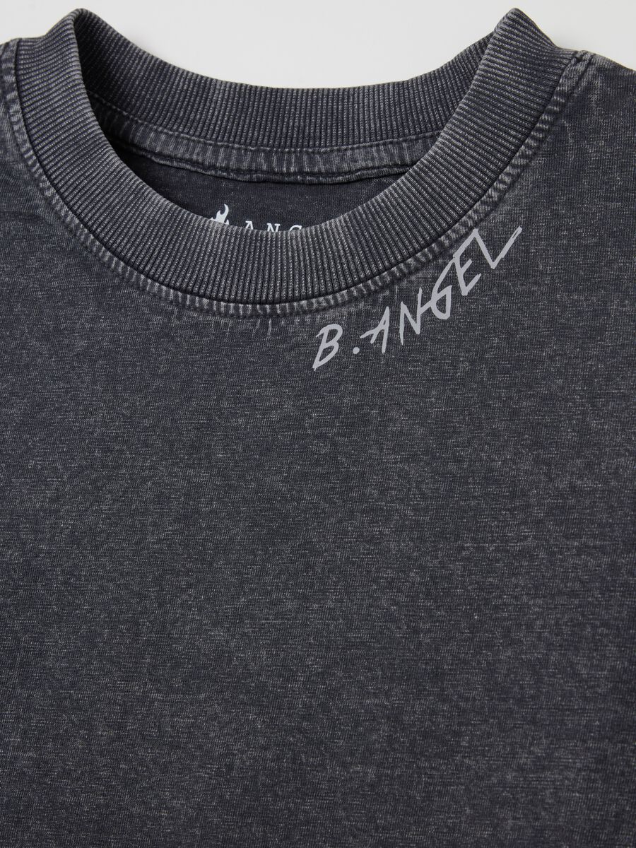 B.ANGEL X THE SEA BEYOND T-shirt in acid-wash cotton_5